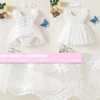 TENTIDE Baby Girl Romper Dress Ribbed Newborn Lace Boho Tutu