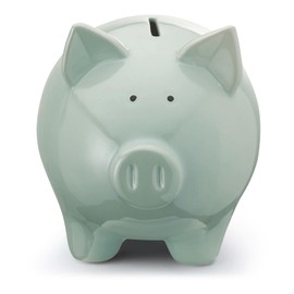 Mousehouse Gifts Adorable Pig Money Bank for Children (Blue, Small)