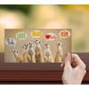 Set of 12 Meerkat Invitation Cards – Elegant and Funny