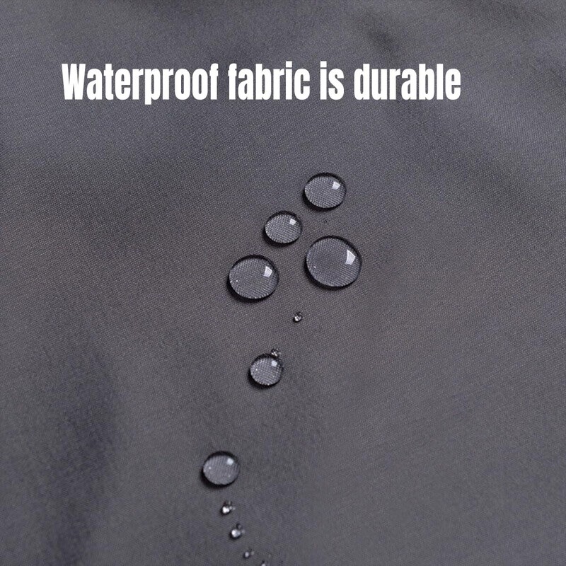 AIMALL Thickened White Fabric Shower Curtain, Polyester Waterproof Hotel-Grade Liner,