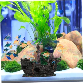 Zerodeko Shipwreck Aquarium Decor Underwater Shipwreck Craft for Fish Tank Ornament Unique Landscape Adornment for Aquariums and Ponds