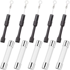 DKARDU 5 pcs CL04-12 Microwave Diodes 0.5A 12KV Compatible for WB27X10597 W10492276 one-Way High Voltage Diode Rectifier + 5 pcs Microwave Fuse Ceramic Tube 20 Amp 250 V Fuse 6 x 30 mm