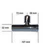 HAAS 2124 Bath Siphon Extension Pipe DN30/32 Extension Piece Chrome-Plated