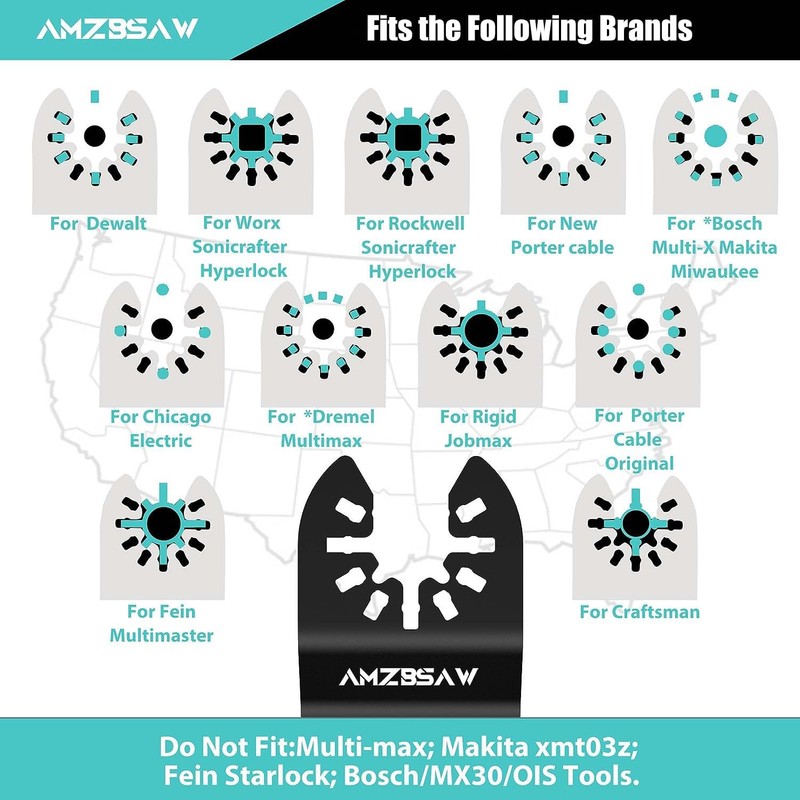 AMZBSAW 100 PCS Blades, Titanium and High Carbon Steel Saw