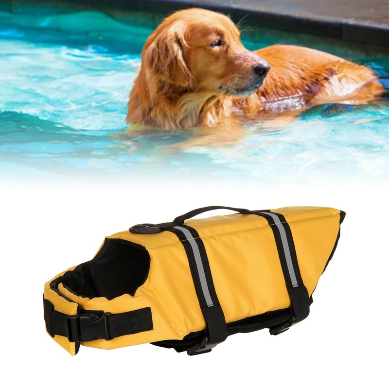 Pet Life Jacket Reflective Breathable Mesh Portable Dog Lifesaver Flotation