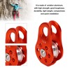 Rock Climbing Pulley Fixed Sideplate Single Sheave Pulley Orange Lift