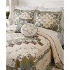 MODERN HEIRLOOM Olivia Embroidered Quilted Bedspread - Lightweight Breathable All