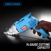 Wild Edge Electric Metal Shear, 14 Gauge 5.0 Amp Variable