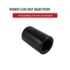 Black Tuner Acorn 14x1.5 Lug Nut Kit 20 Pc Set