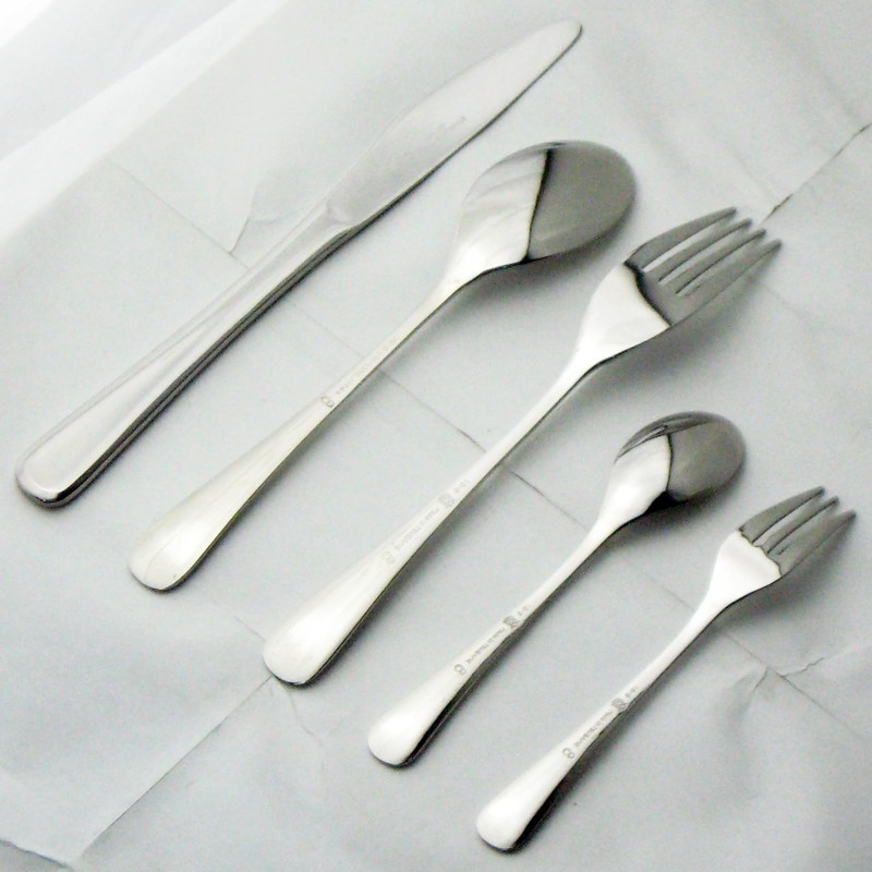 Nagao Chick Dinner Cutlery Set, 5 Pieces, 18-8 Stainless Steel,