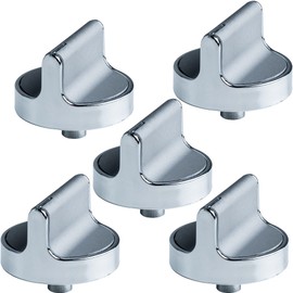 BlueStars 5-Pack W10594481 W10766544 Gas Range Stove Knobs - Compatible with Amana Whirlpool Gas Stove Knobs WCG97US0DS00 WCG97US6DS00 - Replaces W10818230 W10339442 W10828837 W10698166 D-Shape Shaft