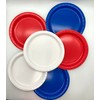 Beautiful Balloons Red White and Blue Royal Paper Plates x