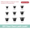 FADVAN Cluster Eyelash Extensions 280 Pieces Curl D Eyelashes Individual