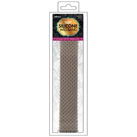 DONNA Banda Elástica Para Peluca 100% Silicona, Sujeción Para Peluca, 1 Unidad, Banda Elástica Para Coser (Negra)