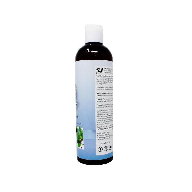 Prell Before Shampoo Treatment for Dry, Damaged Hair, Color Safe,