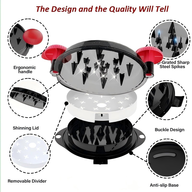 Chicken Shredder Tool Twist Pro - Large Meat Shredder for