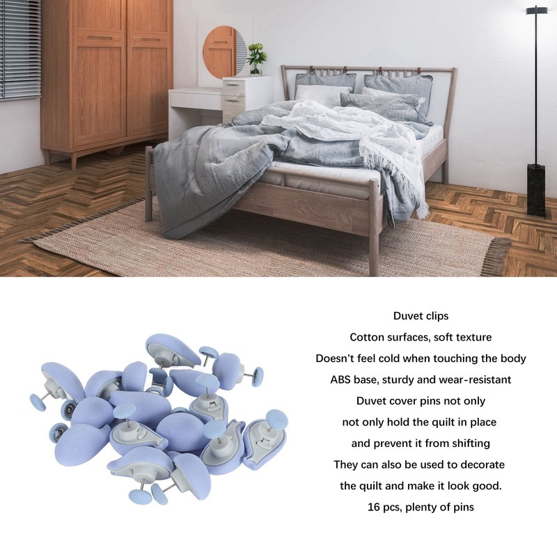16pcs Duvet Pins Duvet Clips Prevent Shifting Detachable Duvet Button