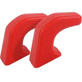 JWWY Bumper Tow Hook Covers Tow Trailer Hitch Receiver Cover Towing Hitch Rubber Sleeve Protector Cover Trim Fit for 2007-2025+Jeep Wrangler JL Gladiator JT 4XE JK Exterior Accessories 2pcs Red