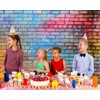2.4 x 1.8 m Photo Background Brick Wall Colourful Brick