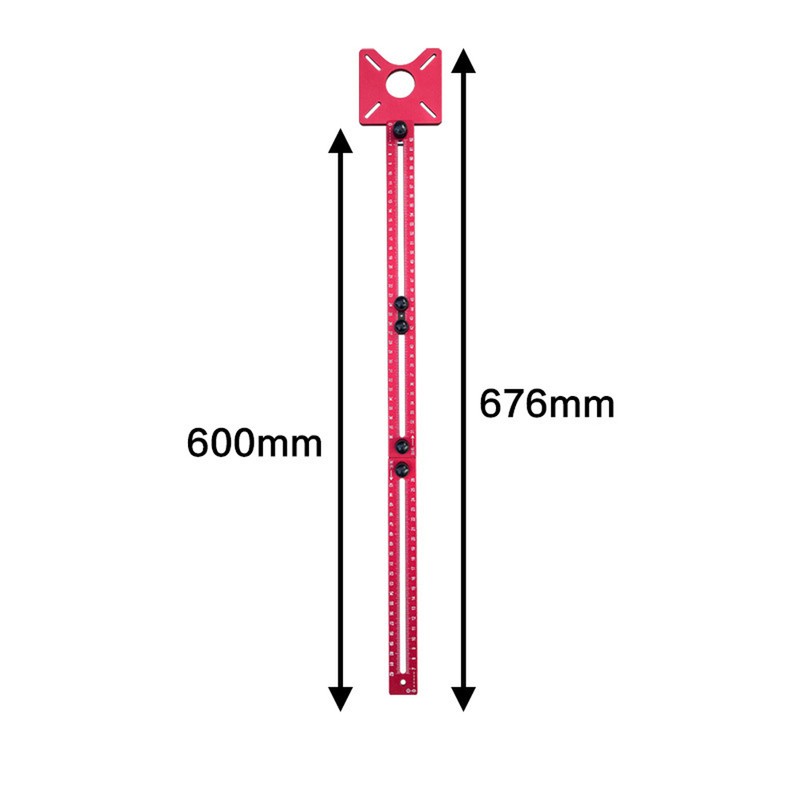400mm Aluminum Alloy Milling Grooves Bracket with Base Detachable Woodworking