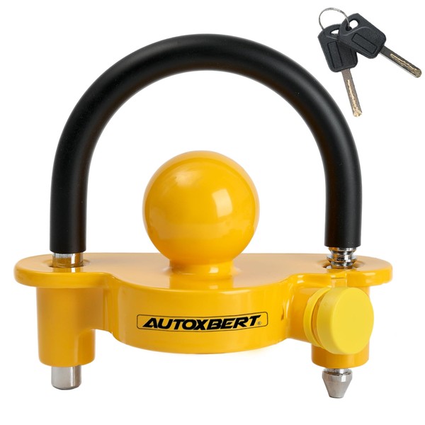 AUTOXBERT Trailer Lock, Tow Hitch Anti-Theft Safety Lock, High Performance