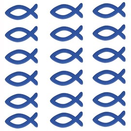 Anevous Pack of 150 Wooden Fish Decoration, Fish Confetti Table Decoration, Wooden Decoration Fish Decoration Table Decoration Christening Boy Girl for Christening Communion and Confirmation