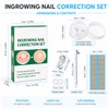 Toenail Correction Set, Straight & Curved Nail Clips for Ingrown