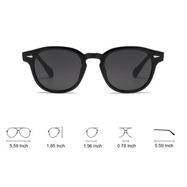 Ridering Women Men Round Sunglasses, Retro Womens Trendy Style Classic Round Sunglasses Small Lens UV Protection Sunglasses