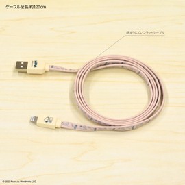 Gourmandies Peanuts Snoopy Lightning Cable Pink SNG-743PK