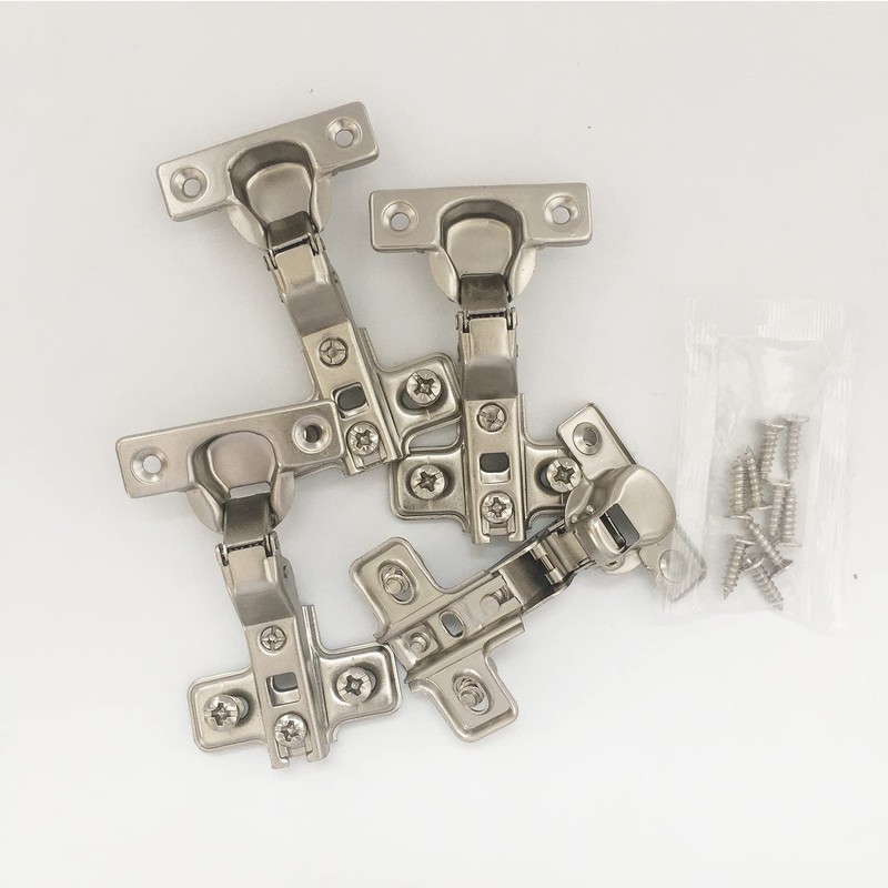 LIKERAINY 95 Degree Full Overlay Hinges 26mm Without Damper Kitchen