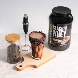 NutraBio NutraBio Classic Whey Protein Powder- Full-Spectrum Amino Acid Profile - No Fillers, Artificial Colors, Preservatives - Low Glycemic Index - (Chocolate Peanut Butter, 2 Pounds)