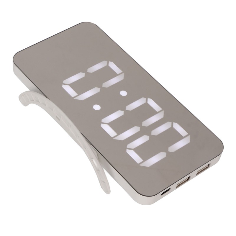Alarm Clock Dual USB Output 3 Levels Brightness Light Sensing
