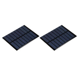 sourcing map Mini Solar Panel Cell 4V 200mA 0.8W 100mm x 80mm for DIY Electric Power Project Pack of 2