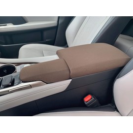 Auto Console Covers- Fits the Lexus RX350 2017-2021. Waterproof Neoprene Center Console Armrest Lid Cover. This Console Cover is not Sold or Created by Toyota Motor Co.(Brown)