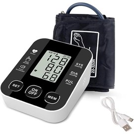 FARMADAR Baumanómetro Digital para Brazo – Monitor de Presión Arterial con Pantalla LED, Medición Automática y Precisa, Múltiples Modos de Lectura