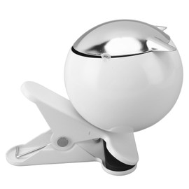 Windproof Clip Ash Tray Innovative Stylish Polished Decorative Cigar Ashtray with Lid for Bar Internet Cafe KTV Office Table White