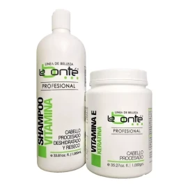 Labonté Shampoo Vitamina 1lt + Vitamina E Con Keratina 1lt + Envío