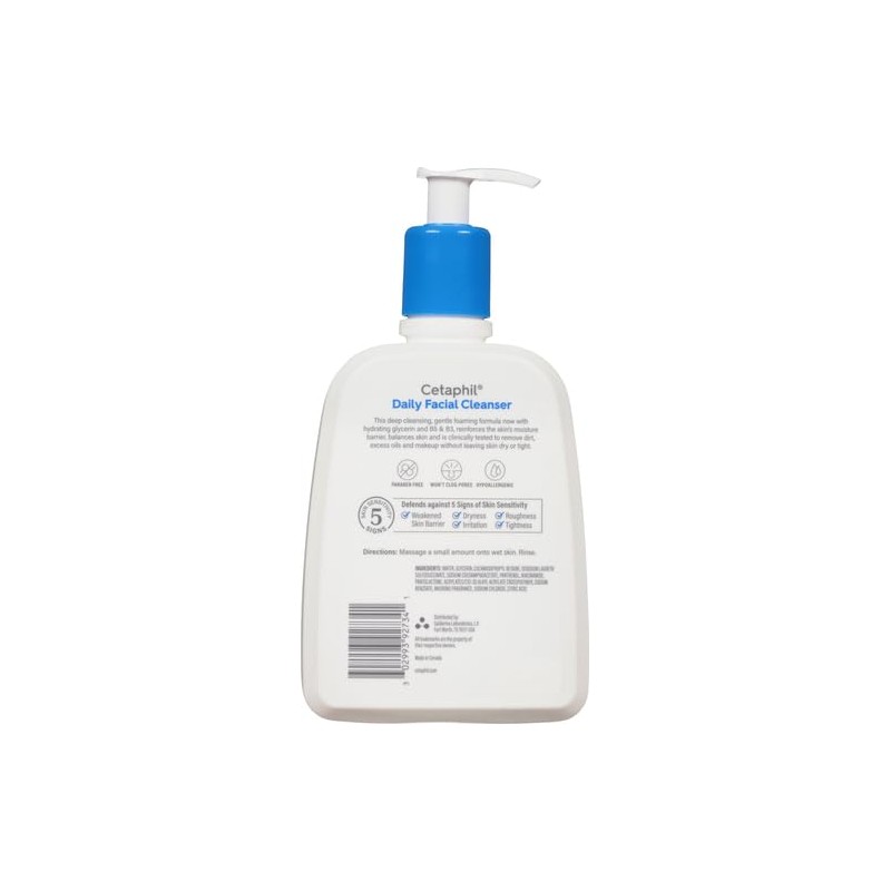 Cetaphil Daily Facial Cleanser, Normal to Oily Skin, 16 Fl