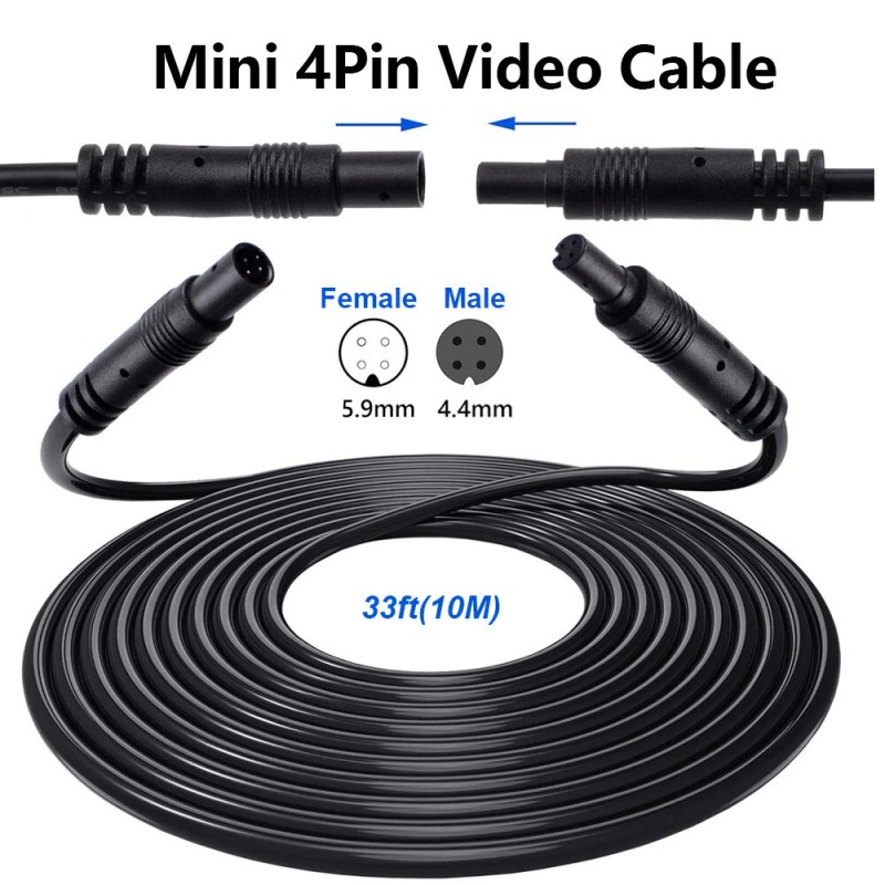 Yuanting 7'' Backup Camera and Monitor Kit System Back Parking