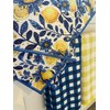 CERISE Lemon Kitchen Towels, Waffle Weave Microfiber, Blue and Yellow