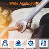 sourcing map 2pcs Ratchet Combination Spanner Metric, 17mm, 12 Point