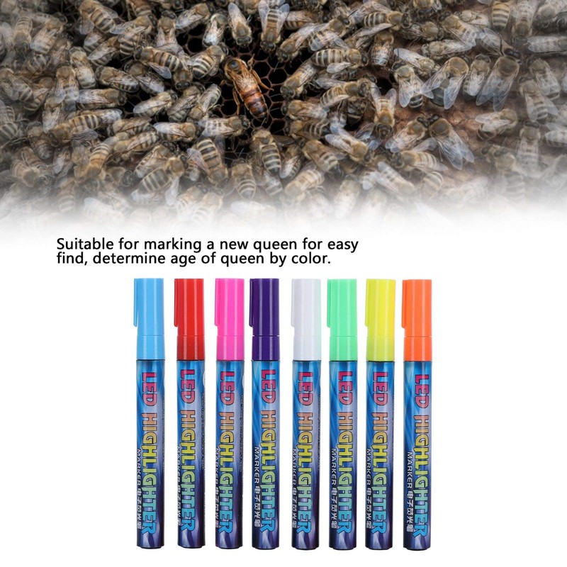 Queen Bee Marking Set, 8 Colours Bee Technology Queen Drawing