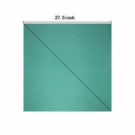 GCFIYPP 1950s Square Chiffon Scarf Sheer Square Neck Head Scarfs for Women,girls,ladies (green)