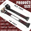 KJE E-Track Ratchet Straps, 8 Pack Black 2" x16' Heavy