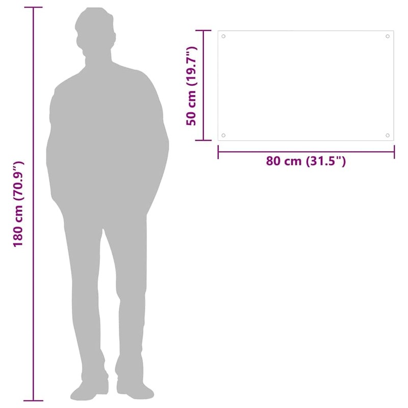 vidaXL Kitchen Backsplash, Kitchen Wall Tile Panel, Kitchen Sink Splash