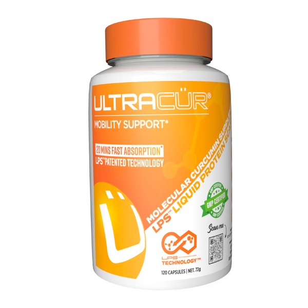 UltraCur - Turmeric Curcumin - Fast Acting Highly Bioavailable Curcumin -120 Vegetarian Capsules