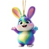 Easter Bunny Ornaments - Bunny Dangling Ornament - Spring Keychain