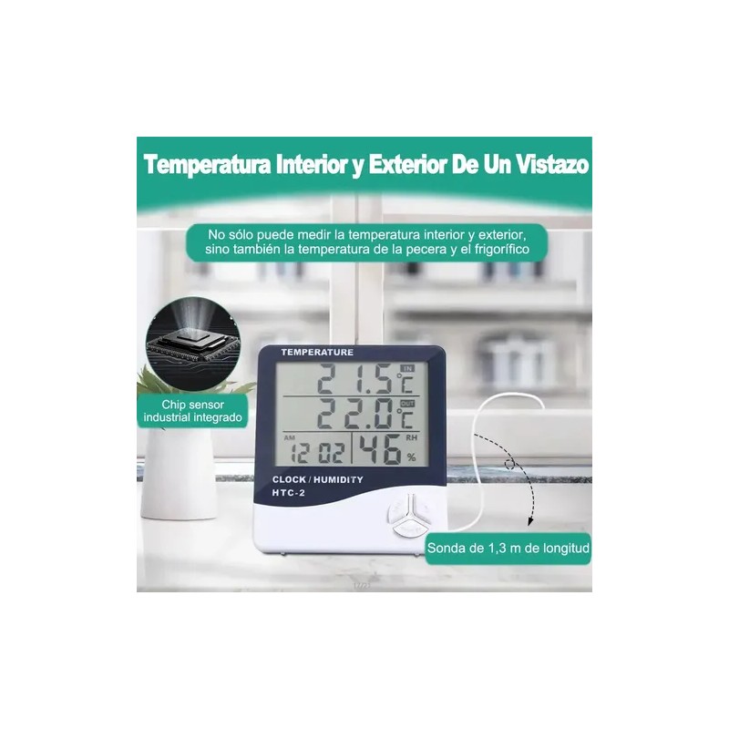 4pcs Higrometro Digital Termometro Htc-2 Medidor De Humedad
