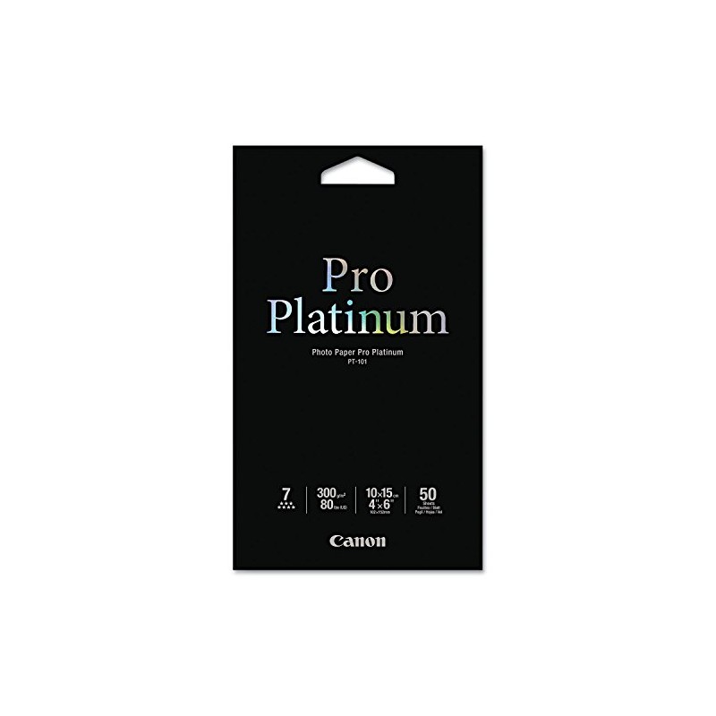Canon Photo Paper Pro Platinum, 4 x 6 Inches, 50