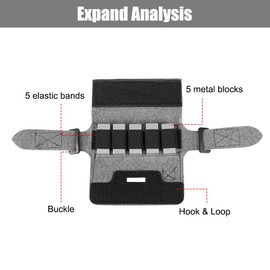 DONGKER Helmet Counterweight Bag, Tactical Helmet Counterbalance Weight Bag with 5 Counterweight Blocks for OPS Fast BJ PJ MH Tactical Helmets/Helmet Accessories